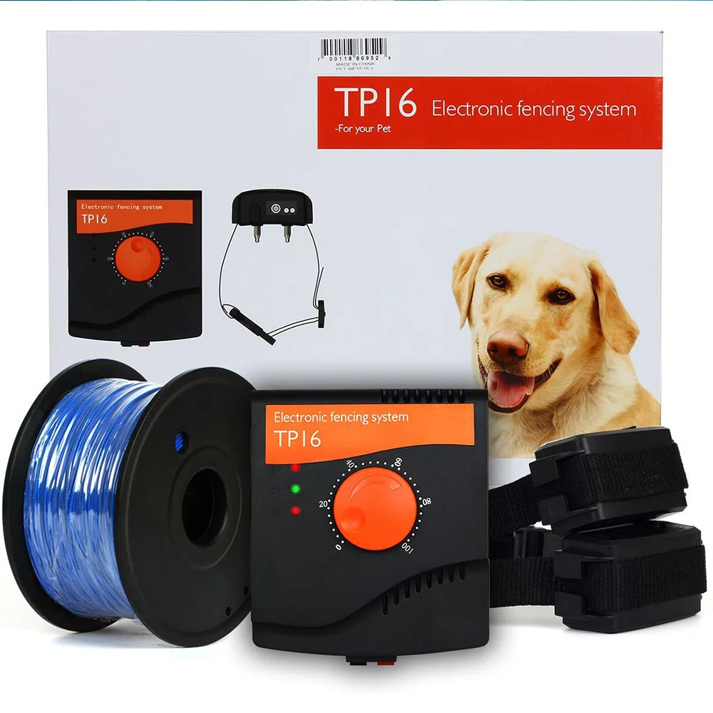 TP16 Smart Pet Electric Fence | Rechargeable & Waterproof Training Collar