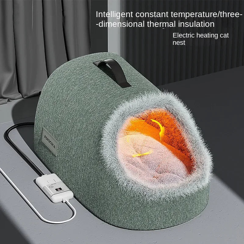 Heated Smart Pet Bed – Temperature-Controlled Comfort for Cats & Dogs