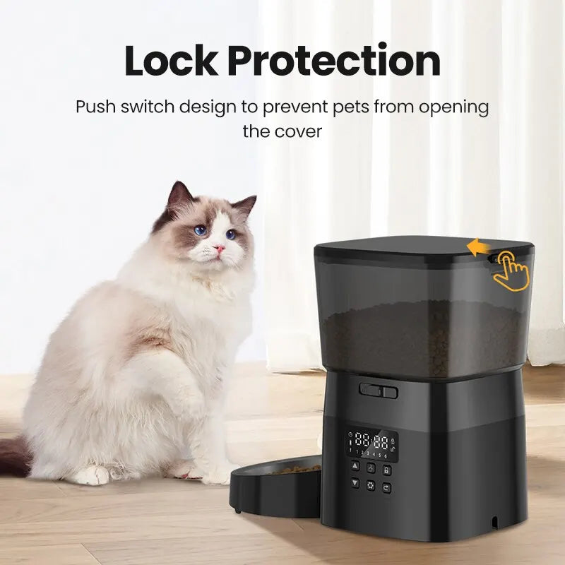 ROJECO Automatic Pet Feeder – Smart Portion Control for Cats & Dogs