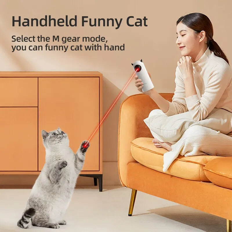 Interactive Smart Laser Cat Toy – Automatic LED Pet Teaser